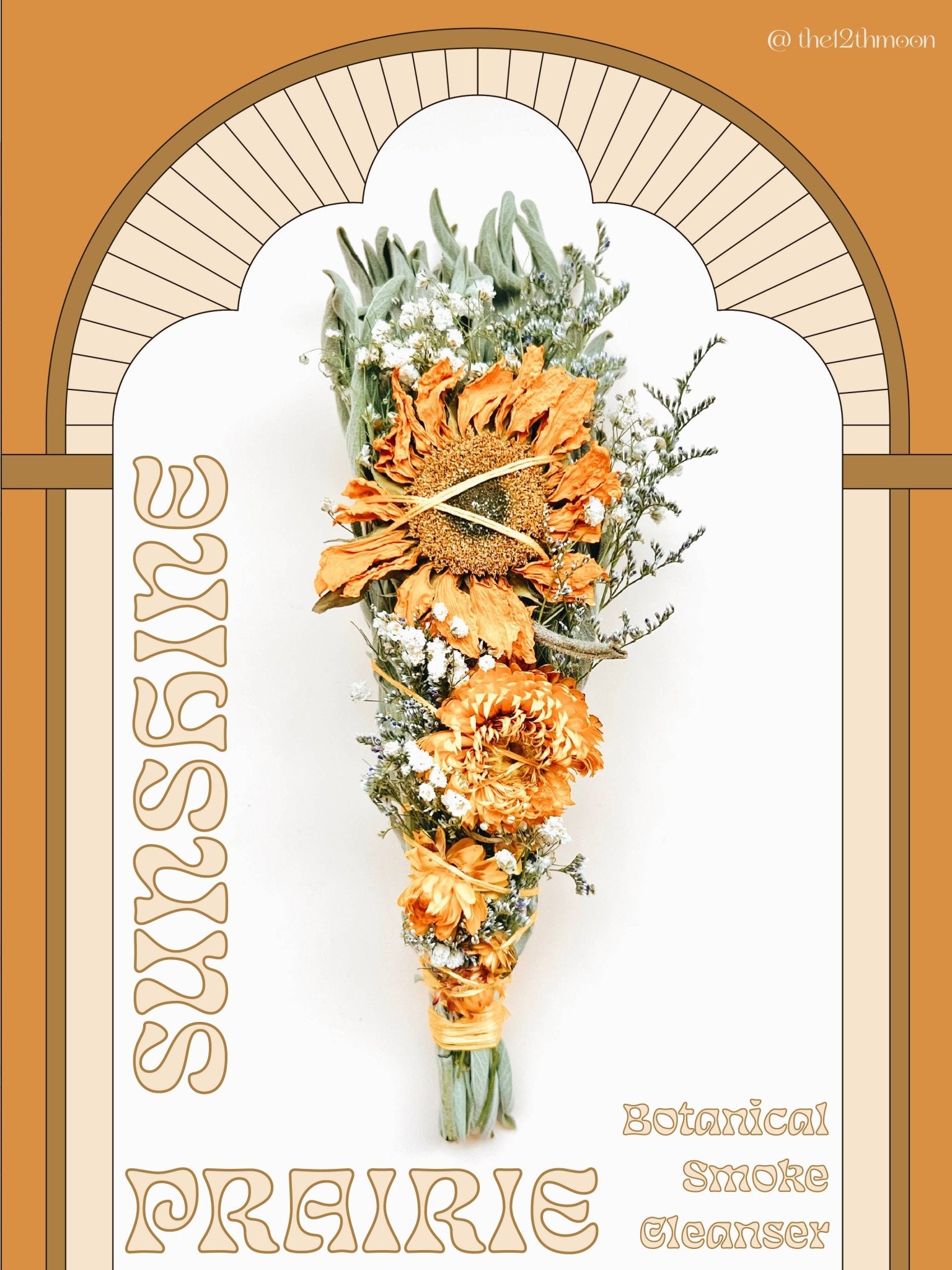 SUNSHINE PRAIRIE Floral Sage Smudge Bundle - Smoke Cleanser - HER Home Design Boutique